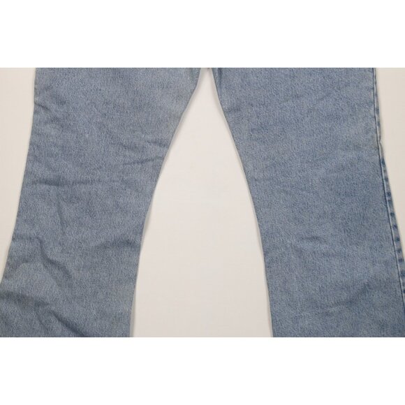 Vtg 90s Y2K Abercrombie & Fitch Womens 12 Babydoll Boy Flare Wide Leg Jeans USA - Picture 12 of 15